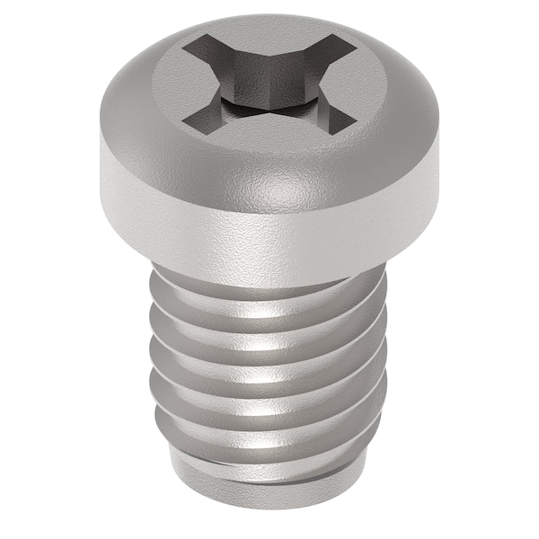 Zoro Select Thread Cutting Screw, M6 x 10 mm, Zinc Plated Steel Fillister Head Phillips Drive, 100 PK M67150.060.0010 - main
