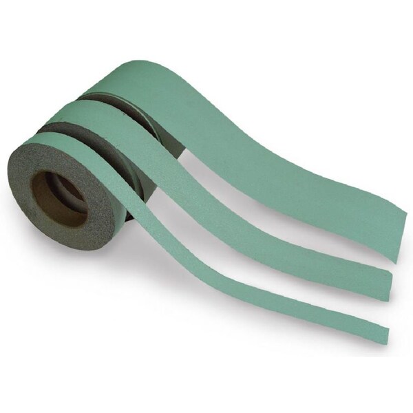 Nmc Anti Slip Regular Globrite Safety Track Tape Vinyl Proprietary Grit Size, Green/White, 12" W x GAGT1260 - main