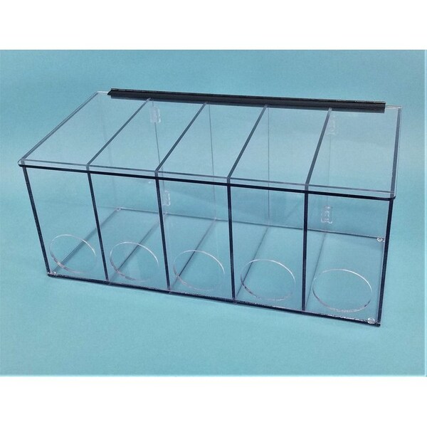 S-Curve Technologies Glove Dispenser w/Single Lid and Fron GD-510 PETG - main