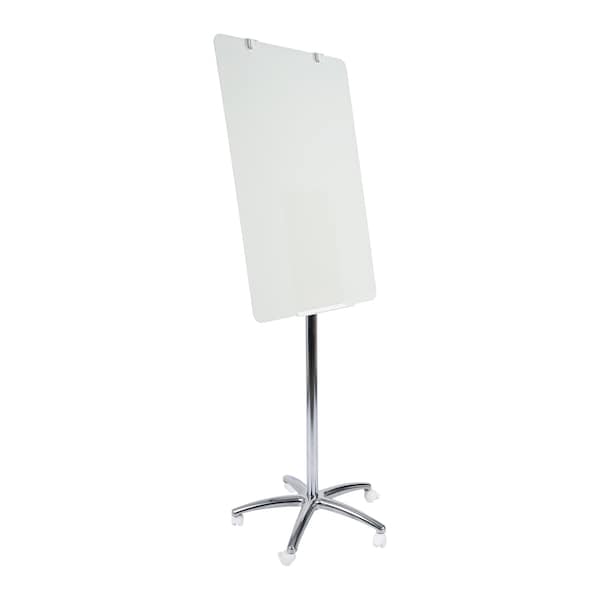 Mastervision MasterVision Mobile Glass Dry Erase Presentation White Board Easel Stand on Wheels, 27" x 39" GEA4850126 - main