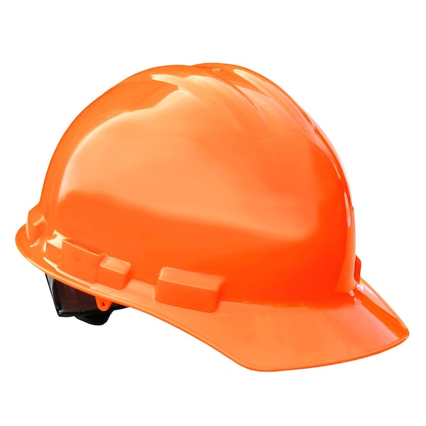 Radians Hard Hat, HDPE, 6 Point Ratchet, Type 1, Class E, Hi-Vis Orange GHR6-ORANGE-HV - main