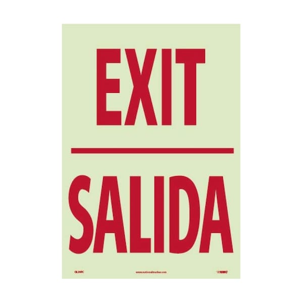 Nmc Exit Sign, English, Spanish GL30PC Zoro