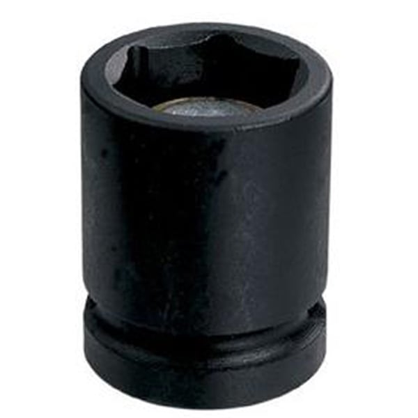 Grey Pneumatic 3/8" Drive, 8mm Size, Metric Socket, 6 Points, 8mm, 3/8"D, Impact, Mag 6pt., Blk 1008MG - main