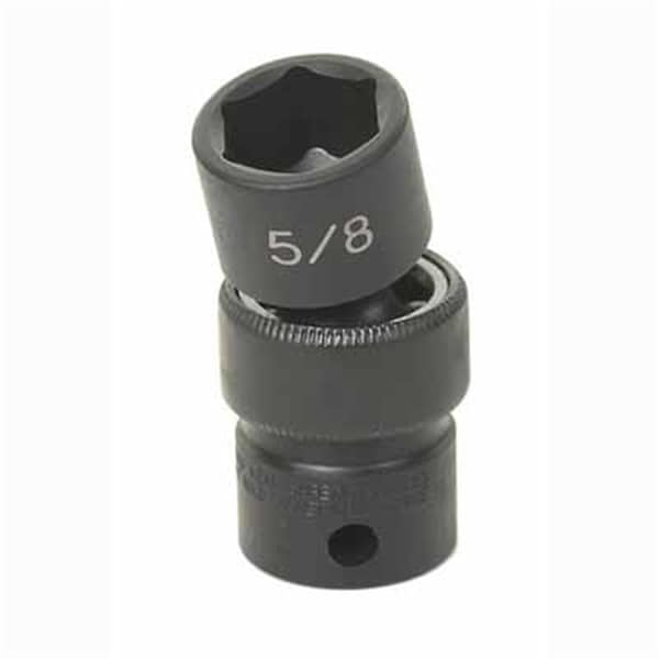 Grey Pneumatic 3/8" Drive, 8mm Size, Metric Socket, 6 Points, 8mm, 3/8"D, Impact, Univ 6pt., Blk 1008UM - main