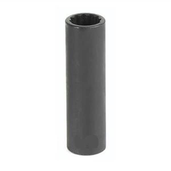 Grey Pneumatic 3/8" Drive, 5/8 Size, SAE Socket, 12 Points, 5/8", 3/8"D, 12pt. "D, Black 1120D - main