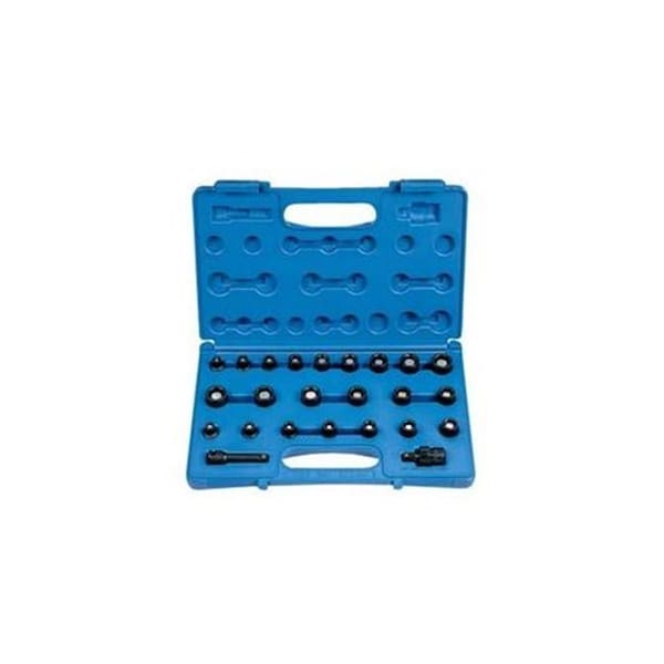 Grey Pneumatic 3/8" Drive, Impact Set, SAE, Metric Socket, Fr/M Magnetic Set, 24 pcs. 1224G - main