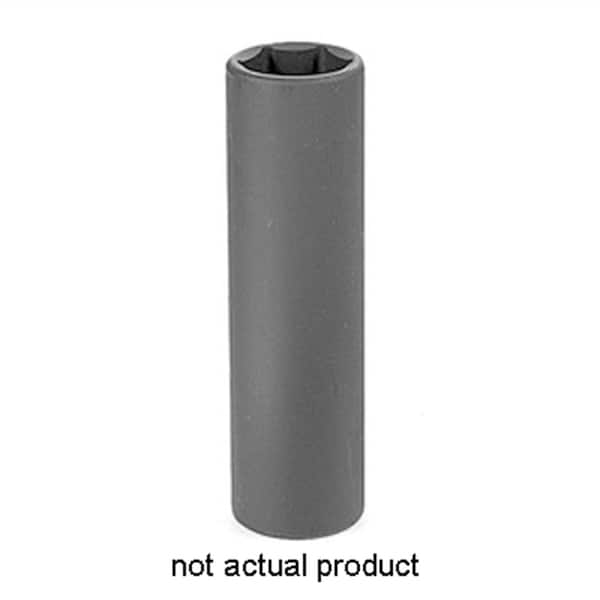 Grey Pneumatic 1/2" Drive, 15mm Size, Metric Socket, 6 Points, 15mm, 1/2"D, Impact, 6pt., D, Blk 2015XMD - main