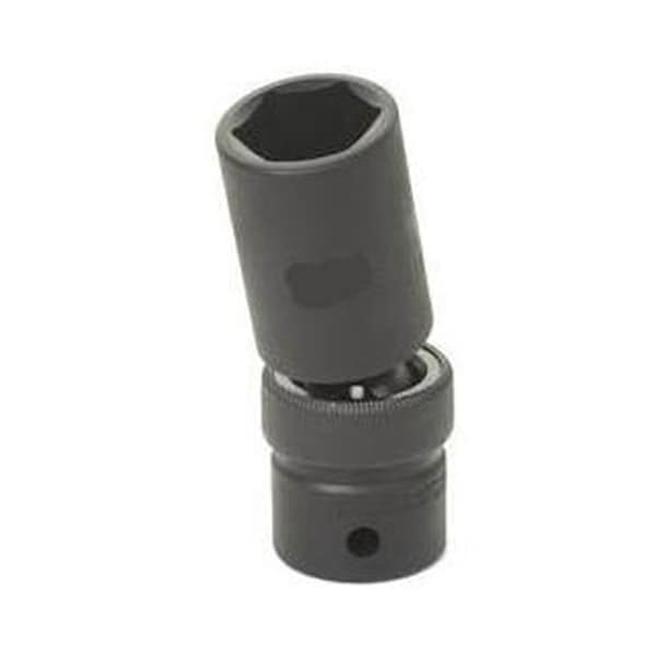 Grey Pneumatic 1/2" Drive, 19mm Size, Metric Socket, 6 Points, 19mm, 1/2"D, Impact, 6pt., D, Blk 2019UMD - main