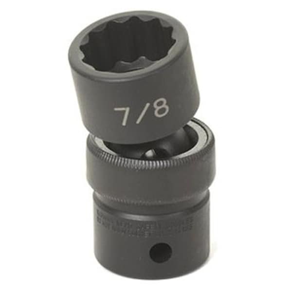 Grey Pneumatic 1/2" Drive, 5/8" Size, SAE Socket, 12 Points, 5/8", 1/2"D, Univ, 12pt. Lg 2120U - main