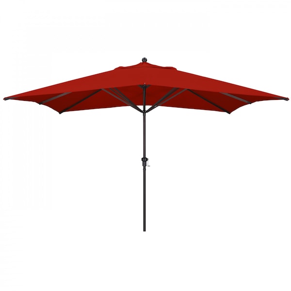 California Umbrella Patio Umbrella, Rectangle, 109.5" H, Sunbrella Fabric, Jockey Red 194061012642 - main