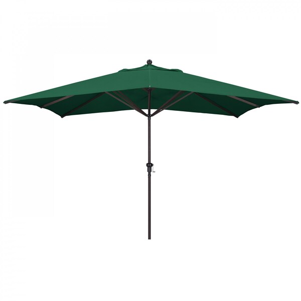 California Umbrella Patio Umbrella, Rectangle, 109.5" H, Sunbrella Fabric, Forest Green 194061012697 - main