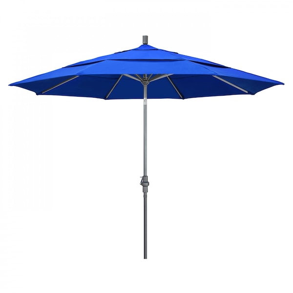 California Umbrella Patio Umbrella, Octagon, 110.5" H, Sunbrella Fabric, Pacific Blue 194061012765 - main