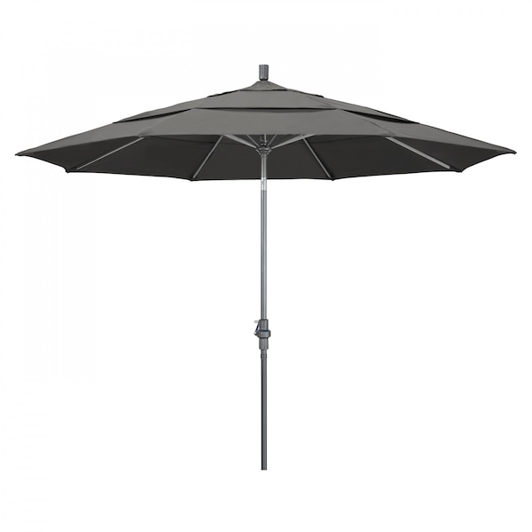 California Umbrella Patio Umbrella, Octagon, 110.5" H, Sunbrella Fabric, Charcoal 194061012796 - main