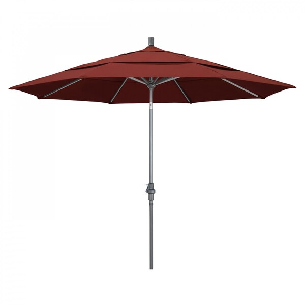 California Umbrella Patio Umbrella, Octagon, 110.5" H, Sunbrella Fabric, Henna 194061012833 - main