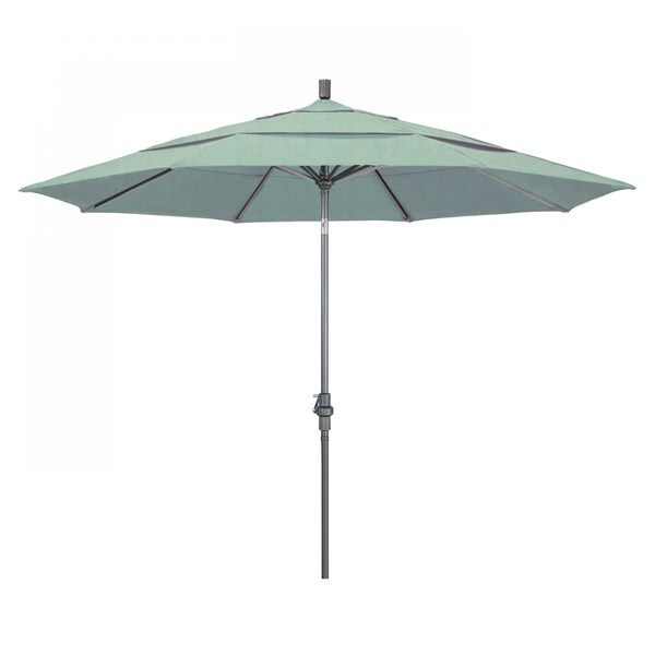 California Umbrella Patio Umbrella, Octagon, 110.5" H, Sunbrella Fabric, Spa 194061012864 - main