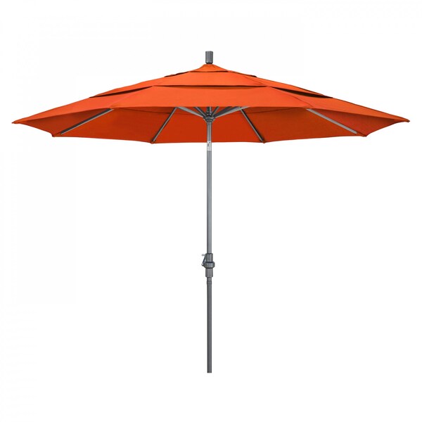 California Umbrella Patio Umbrella, Octagon, 110.5" H, Sunbrella Fabric, Melon 194061012888 - main