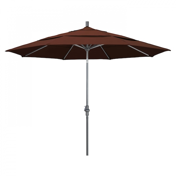 California Umbrella Patio Umbrella, Octagon, 110.5" H, Sunbrella Fabric, Bay Brown 194061012949 - main