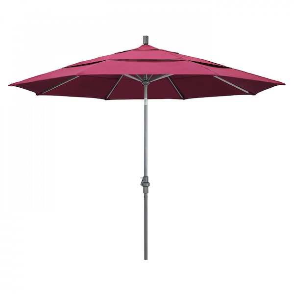 California Umbrella Patio Umbrella, Octagon, 110.5" H, Sunbrella Fabric, Hot Pink 194061013014 - main