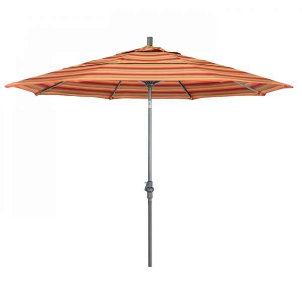 California Umbrella Patio Umbrella, Octagon, 110.5" H, Sunbrella Fabric, Astoria Sunset 194061013090 - main