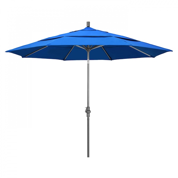 March Patio Umbrella, Octagon, 110.5" H, Olefin Fabric, Royal Blue GSCU118010-F03-DWV