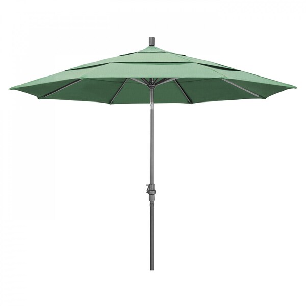 California Umbrella Patio Umbrella, Octagon, 110.5" H, Pacifica Fabric, Spa 194061013397