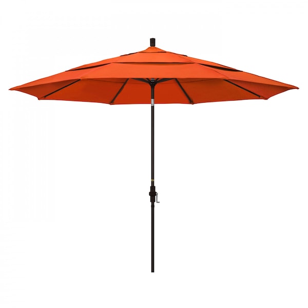 California Umbrella Patio Umbrella, Octagon, 110.5" H, Sunbrella Fabric, Melon 194061013724 - main