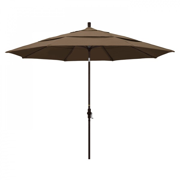 California Umbrella Patio Umbrella, Octagon, 110.5" H, Sunbrella Fabric, Cocoa 194061013762 - main