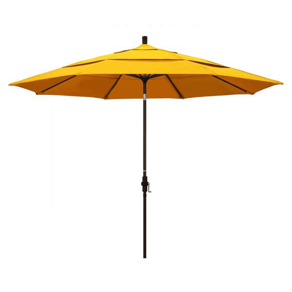 California Umbrella Patio Umbrella, Octagon, 110.5" H, Sunbrella Fabric, Sunflower Yellow 194061013830 - main