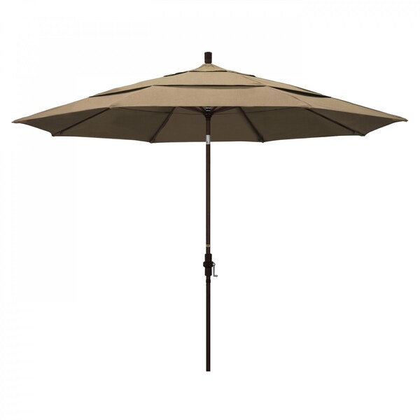 California Umbrella Patio Umbrella, Octagon, 110.5" H, Sunbrella Fabric, Heather Beige 194061013861 - main