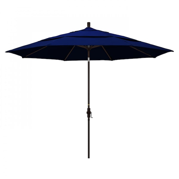 California Umbrella Patio Umbrella, Octagon, 110.5" H, Sunbrella Fabric, True Blue 194061013892 - main