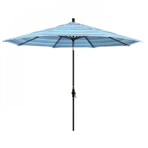 California Umbrella Patio Umbrella, Octagon, 110.5" H, Sunbrella Fabric, Dolce Oasis 194061013915 - main
