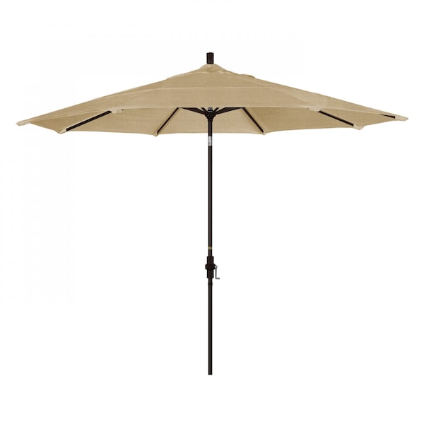California Umbrella Patio Umbrella, Octagon, 110.5" H, Sunbrella Fabric, Linen Sesame 194061013977 - main