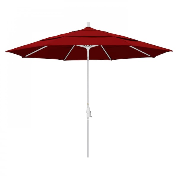 California Umbrella Patio Umbrella, Octagon, 110.5" H, Sunbrella Fabric, Jockey Red 194061014462