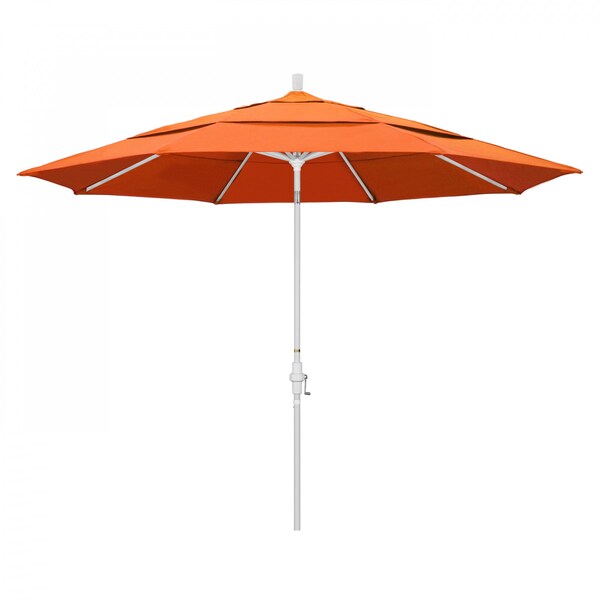 California Umbrella Patio Umbrella, Octagon, 110.5" H, Sunbrella Fabric, Tangerine 194061014509 - main