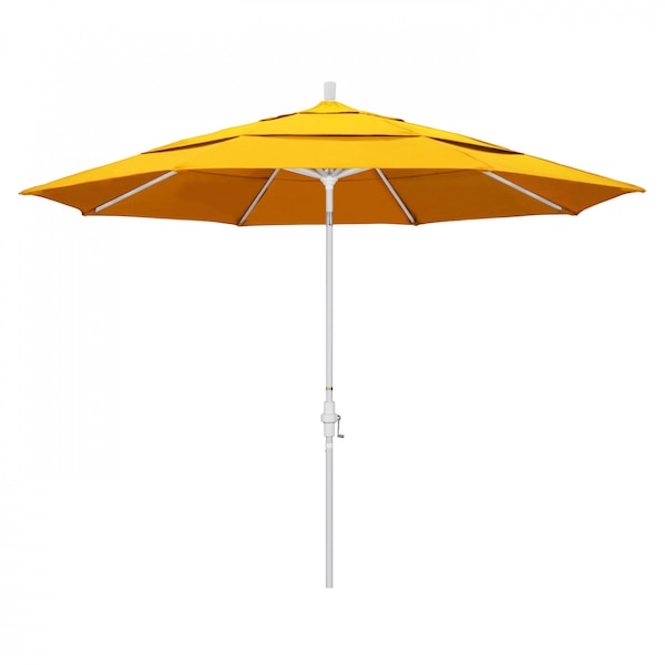 California Umbrella Patio Umbrella, Octagon, 110.5" H, Sunbrella Fabric, Sunflower Yellow 194061014677 - main