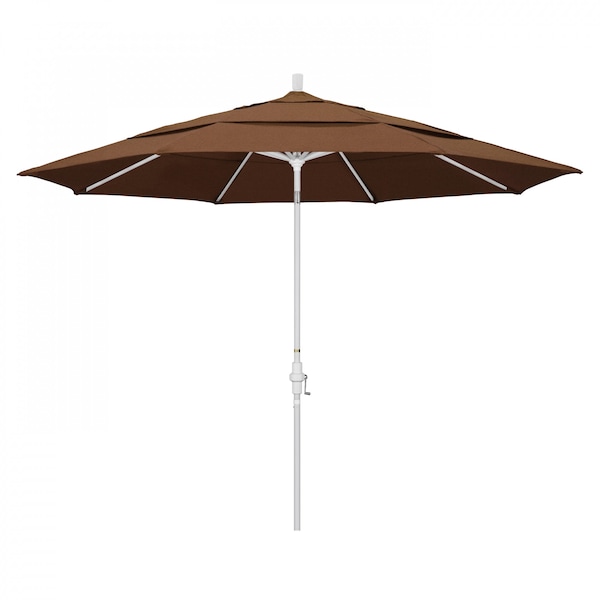 California Umbrella Patio Umbrella, Octagon, 110.5" H, Sunbrella Fabric, Teak 194061014714 - main