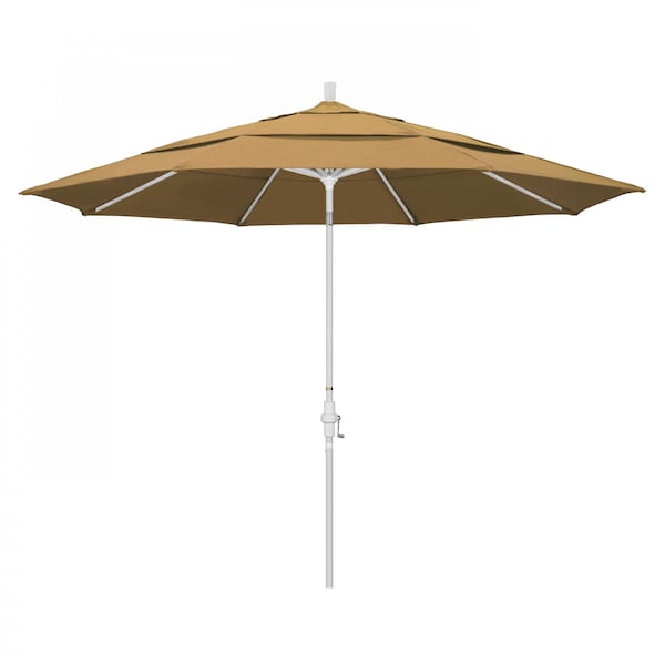 California Umbrella Patio Umbrella, Octagon, 110.5" H, Olefin Fabric, Straw 194061014967