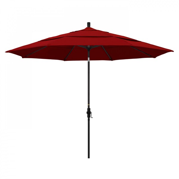 California Umbrella Patio Umbrella, Octagon, 110.5" H, Sunbrella Fabric, Jockey Red 194061015308 - main