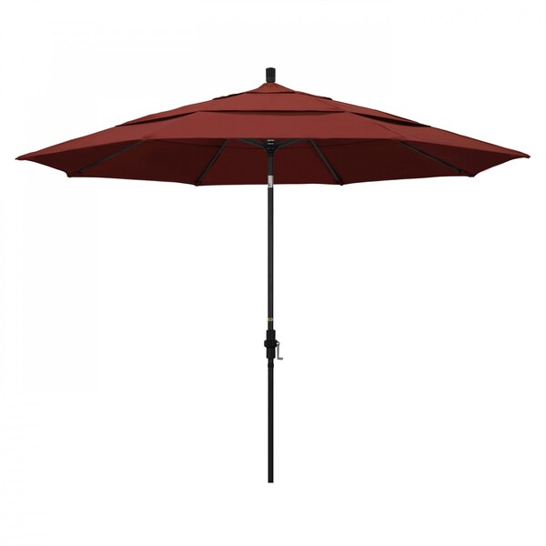 California Umbrella Patio Umbrella, Octagon, 110.5" H, Sunbrella Fabric, Henna 194061015353 - main