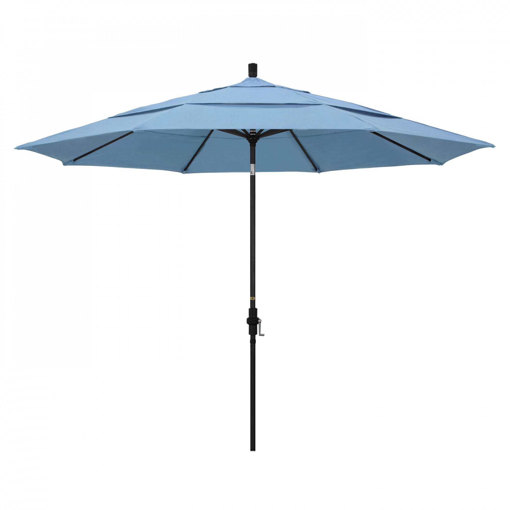 California Umbrella Patio Umbrella, Octagon, 110.5" H, Sunbrella Fabric, Air Blue 194061015377 - main