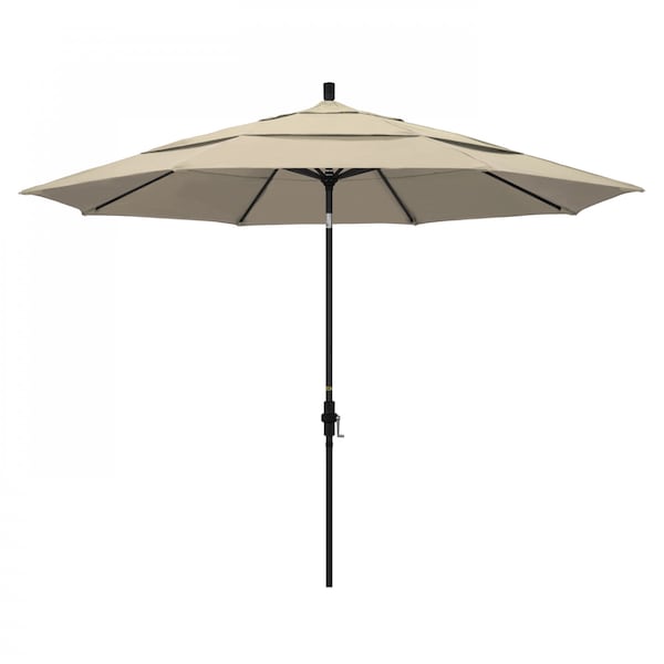 California Umbrella Patio Umbrella, Octagon, 110.5" H, Sunbrella Fabric, Antique Beige 194061015438