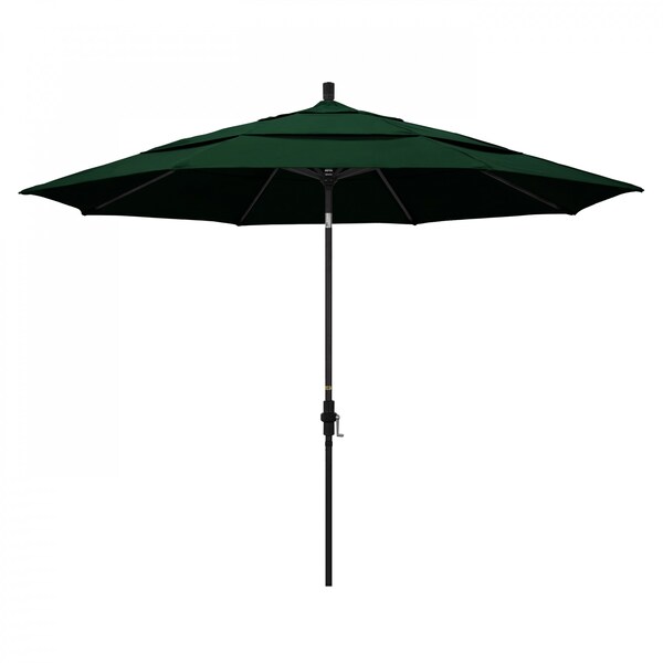 California Umbrella Patio Umbrella, Octagon, 110.5" H, Sunbrella Fabric, Forest Green 194061015490 - main
