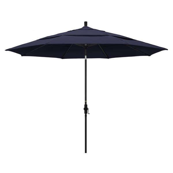 California Umbrella Patio Umbrella, Octagon, 110.5" H, Olefin Fabric, Navy Blue 194061015698