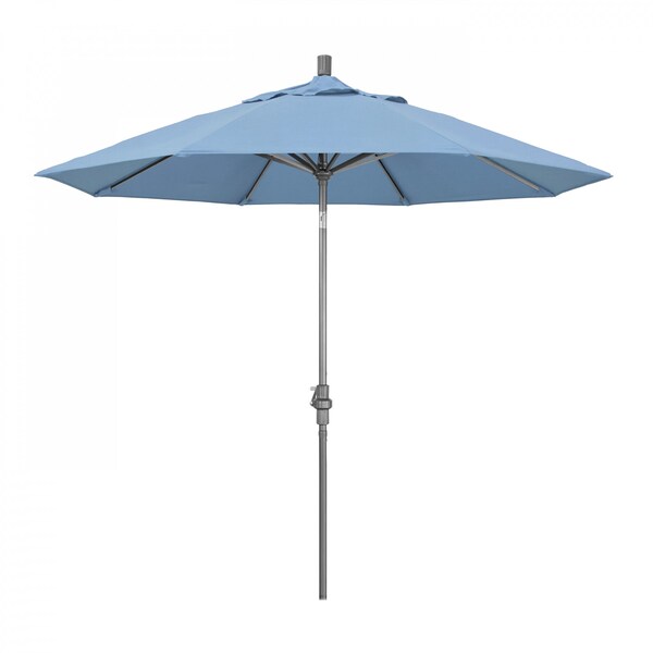 California Umbrella Patio Umbrella, Octagon, 102.38" H, Sunbrella Fabric, Air Blue 194061016213 - main