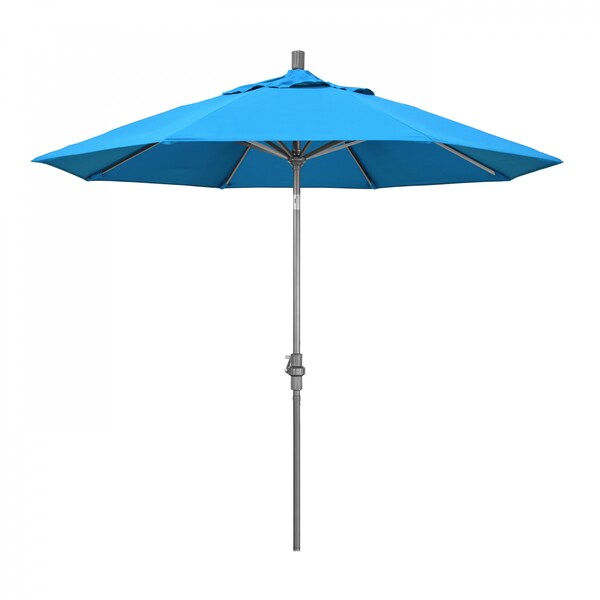 California Umbrella Patio Umbrella, Octagon, 102.38" H, Sunbrella Fabric, Canvas Cyan 194061016473 - main