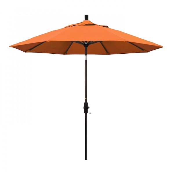 California Umbrella Patio Umbrella, Octagon, 102.38" H, Sunbrella Fabric, Tangerine 194061017081 - main