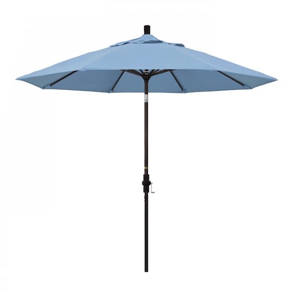 California Umbrella Patio Umbrella, Octagon, 102.38" H, Sunbrella Fabric, Air Blue 194061017111 - main
