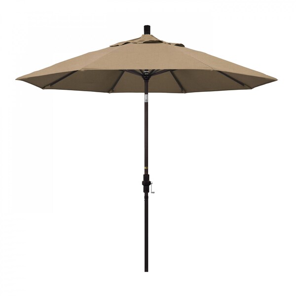 California Umbrella Patio Umbrella, Octagon, 102.38" H, Sunbrella Fabric, Heather Beige 194061017289 - main