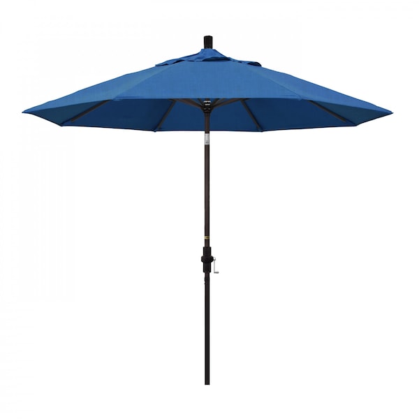 California Umbrella Patio Umbrella, Octagon, 102.38" H, Sunbrella Fabric, Regatta 194061017302