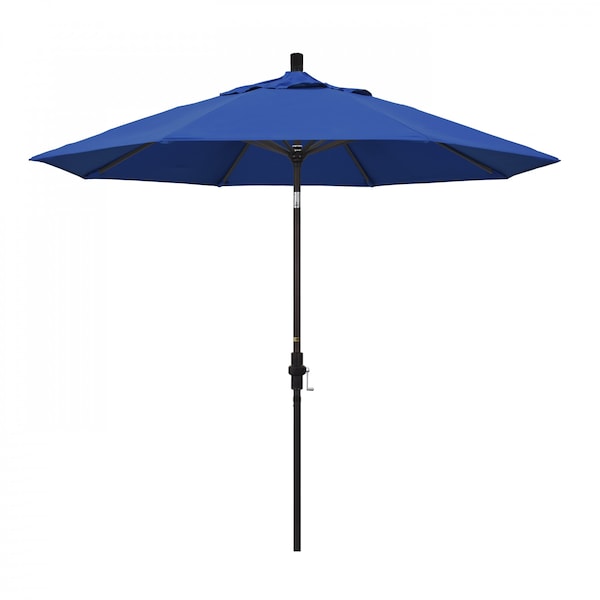 March Patio Umbrella, Octagon, 102.38" H, Pacifica Fabric, Pacific Blue GSCU908117-SA01